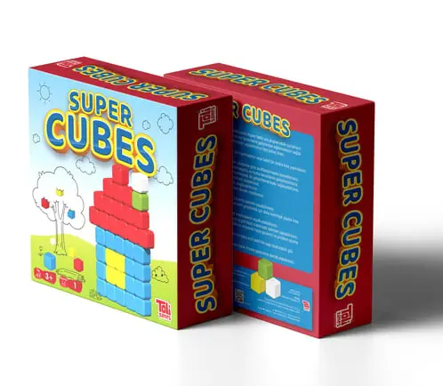 Super Cubes Renkli Eğitici Küpler