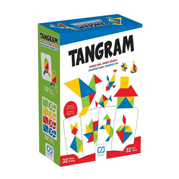 Ca Games Tangram 32 Parça 5+yaş Çocuklar İçin Eğitici Zeka Oyunu