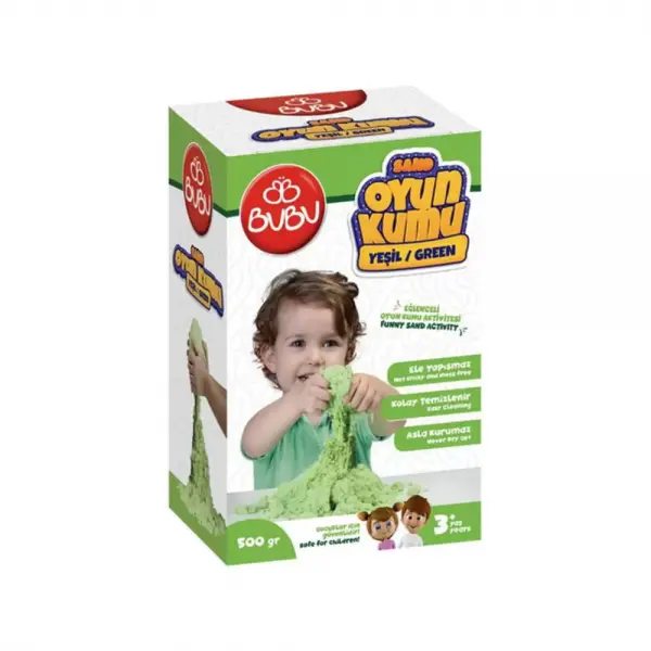 Bubu Oyun Kumu 500Gr Yeşil