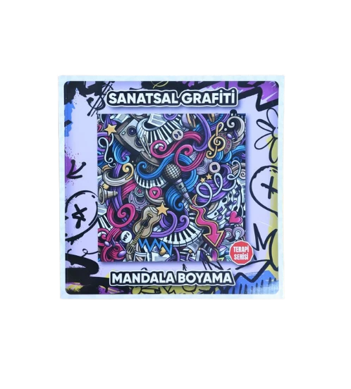 Lilamor Boyama Kitabı Sanatsal Grafiti