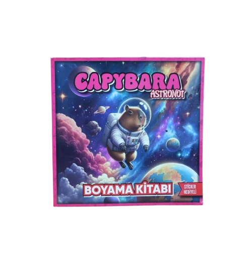 Lilamor Boyama Kitabı Capybara Astronot 22x22