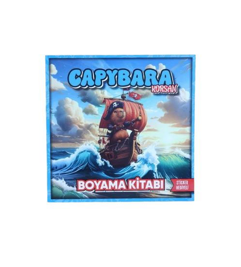 Lilamor Boyama Kitabı Capybara Korsan 22x22