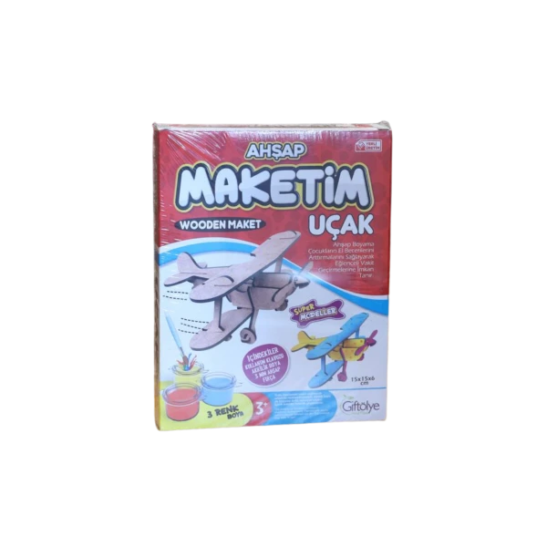 Ahşap Maketi Küçük Boyalı Set