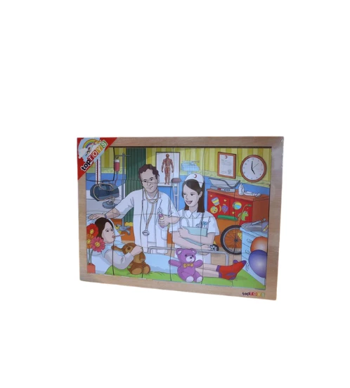 Ahşap Puzzle 24 Prç Doktor