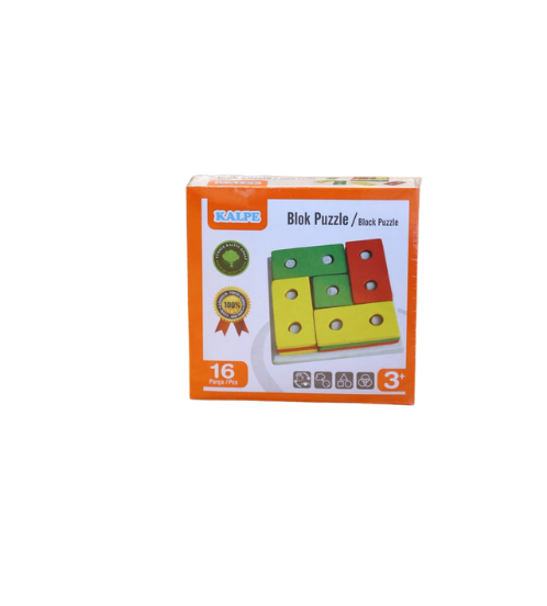 Ahşap Sök-Tak Blok Puzzle