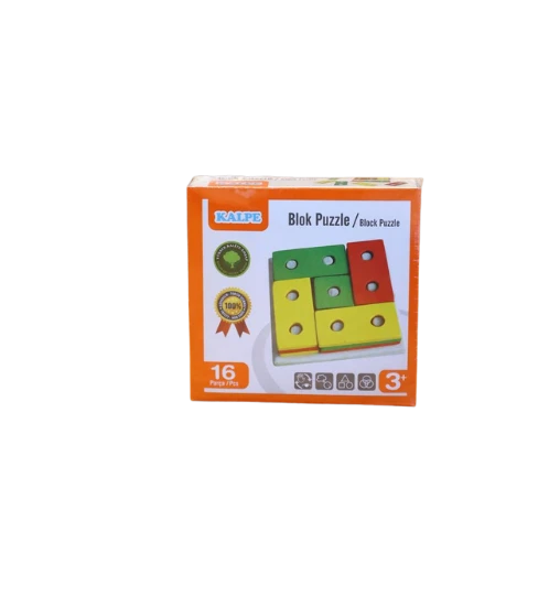 Ahşap Sök-Tak Blok Puzzle