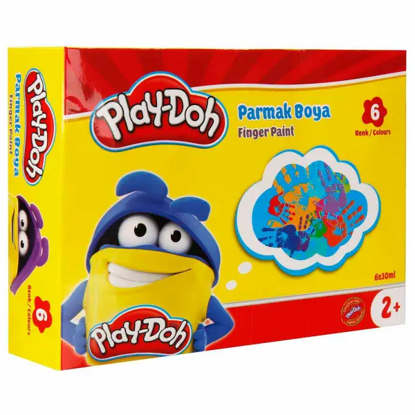 Play-Doh Parmak Boyası 6 Renk 30ML
