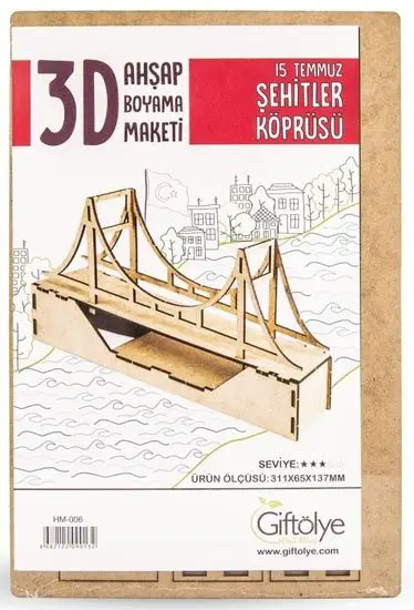 Ahşap Maket 15 Temmuz Köprüsü Demonte