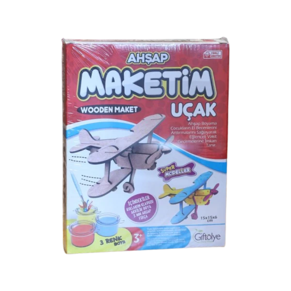 Ahşap Maketi Küçük Boyalı Set