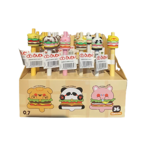 BU-BU Hamburger Başlıklı Versatil Kalem 0.7