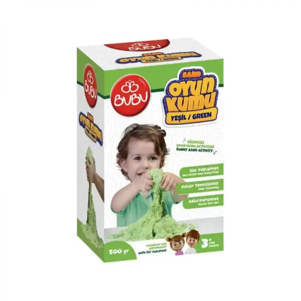 Bubu Oyun Kumu 500Gr Yeşil