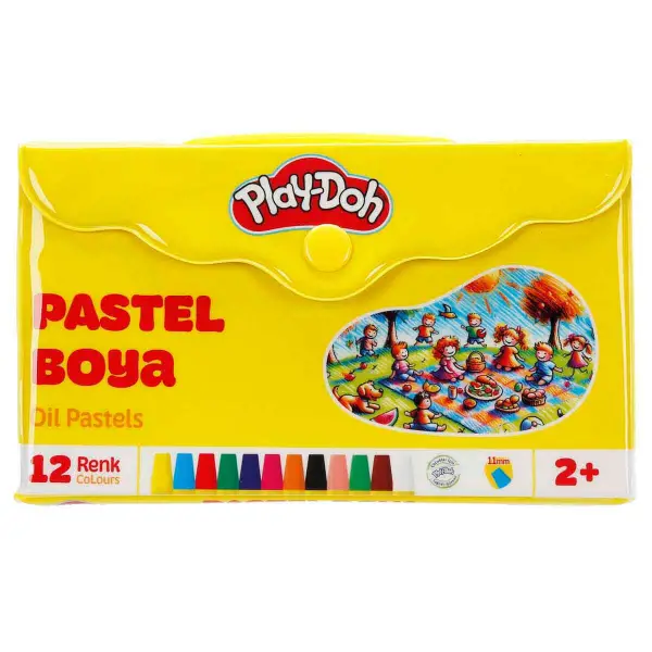 Play-Doh Pastel Boya Çantalı 12 Renk 
