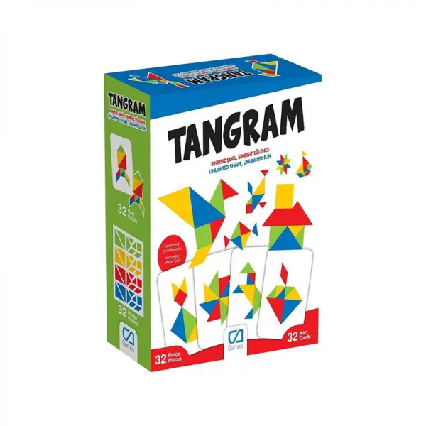 Ca Games Tangram 32 Parça 5+yaş Çocuklar İçin Eğitici Zeka Oyunu