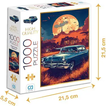 Klasik Araba Puzzle 1000 Parça