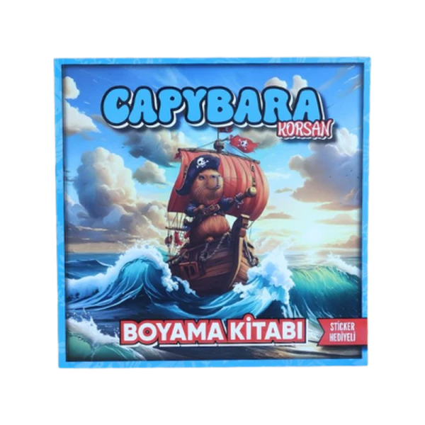 Lilamor Boyama Kitabı Capybara Korsan 22x22