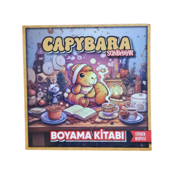 Lilamor Boyama Kitabı Capybara Sonbahar 22x22