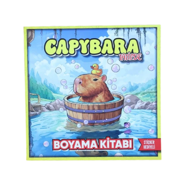 Lilamor Boyama Kitabı Capybara Tatilde 22x22
