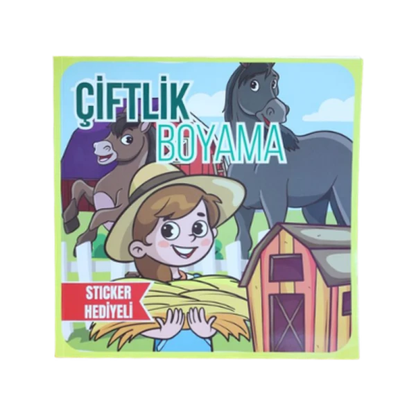 Lilamor Çiftlik Boyama Kitabı 22x22