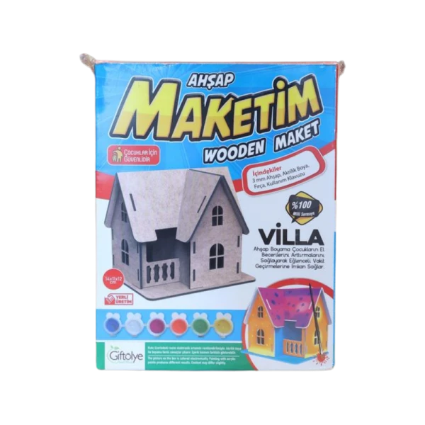 Villa Maketi Boyalı Küçük